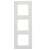 Legrand Niloé Step weißer Rahmen für 3 Module, vertikale Installation