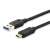 Equip USB-C to USB-A adapter cable, black, 0.25m
