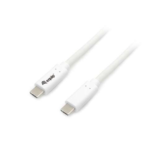 Kábel Equip USB-C na USB-C, 2m, biely
