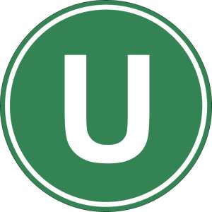 "U" Letter Truck Decal 22 cm Diameter