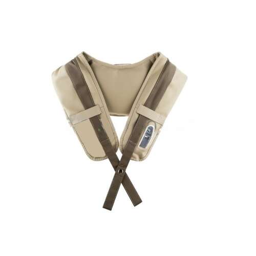 Cervical Massage Shawls nyakmasszírozó, bézs és barna színben, elülső nézet