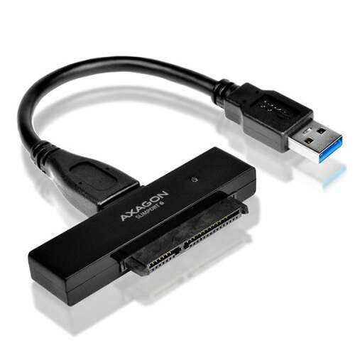 AXAGON ADSA-1S6 2,5" USB3.0 HDD SATA fekete merevlemez ház