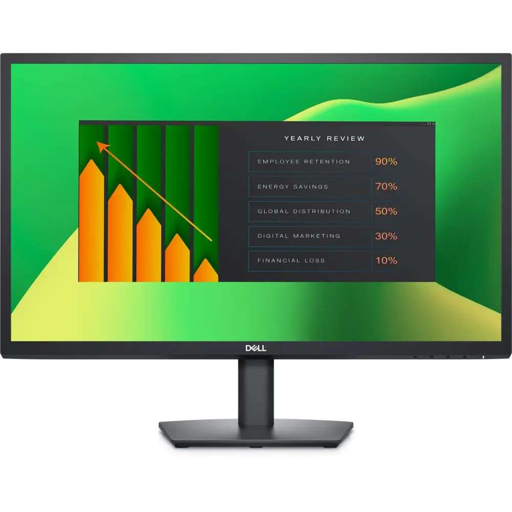 Dell e2423h 23.8" lcd monitor, fullhd, 5 ms, displayport, vga, fekete