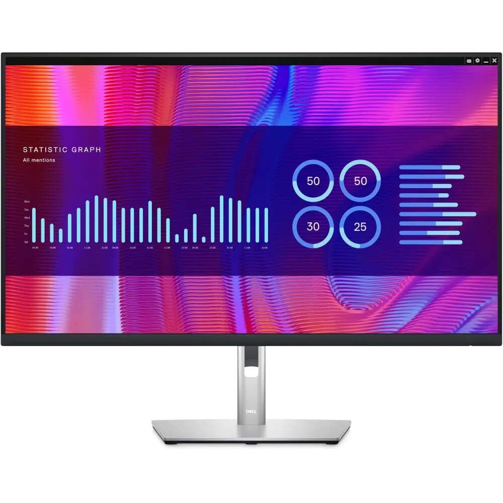 Dell p3223de led monitor, 31,5" ips, wqhd, displayport, vesa, fekete