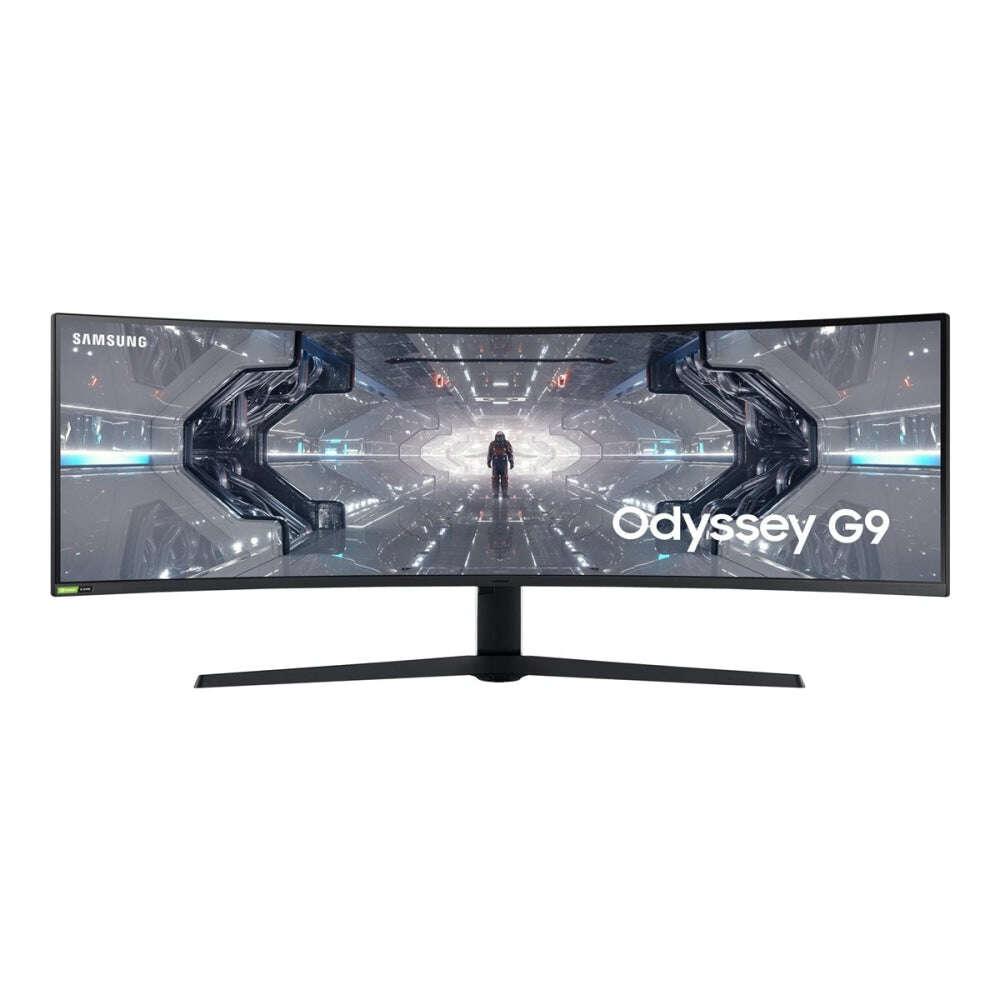 Samsung lc49g95tsspxen odyssey qled ívelt gaming monitor, 49", dual qhd, va, 240 hz, 1 ms, freesync, g-sync, fekete