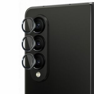 3MK Lens Pro Samsung Z Fold4 kamera lencsevédő fólia felhelyezve - 3MK Kijelzővédő fólia