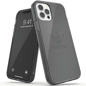 Adidas iPhone 12/12 Pro clear case, black light/smoky black, protective case - Phone Case