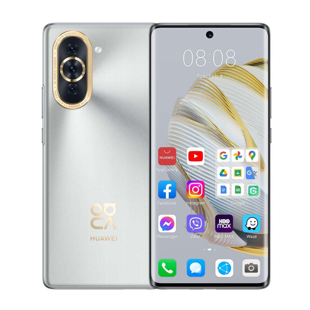 Huawei nova 10 mobiltelefon, kártyafüggetlen, 8gb ram, 128gb, dual sim, csillagezüst