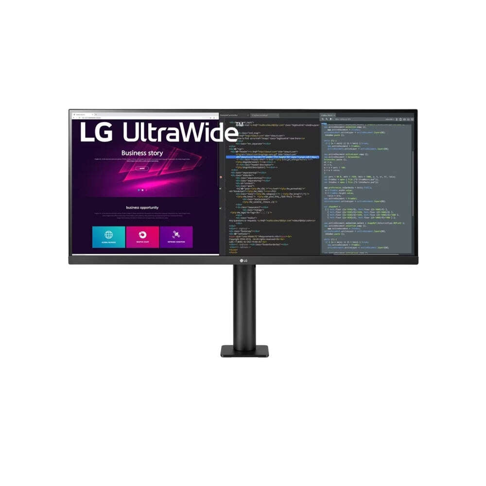 Lg ultrawide 34wn780-b monitor, ips, 34", qhd 3440x1440 , hdr10, freesync, 300cd/m2, hdmi, dp, fekete