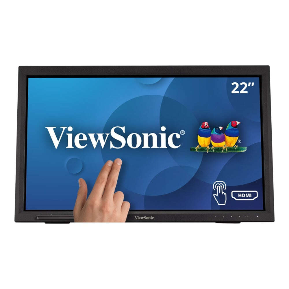 Viewsonic td2223 hordozható monitor, 21,5", tn, full hd, 1920x1080, 10 pontos érintés, 5ms, 250cd/m2, vga, dvi, hdmi, usb, spk