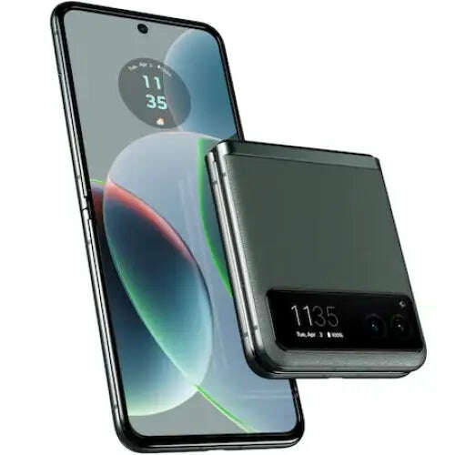 Motorola razr 40 mobiltelefon, kártyafüggetlen, dual sim, 8gb ram, 256gb, 5g, zöld