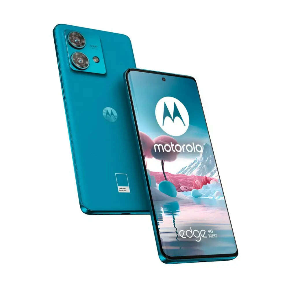 Motorola edge 40 neo mobiltelefon, dual sim, 256gb, 12gb ram, 5g, kék