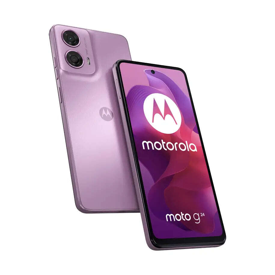 Motorola moto g24 okostelefon, 8gb, 128gb, rózsaszín-levendula