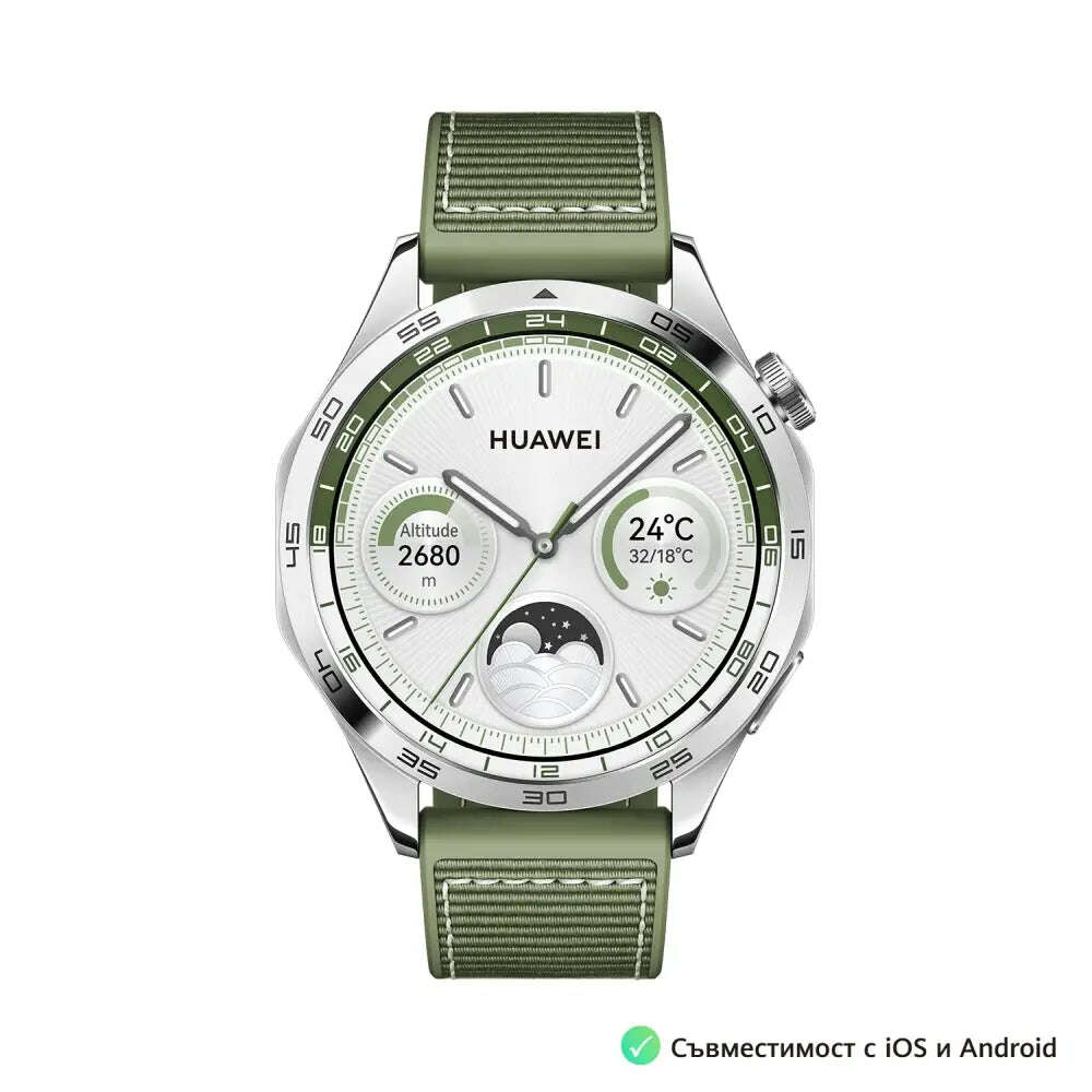 Huawei watch gt 4 okosóra, 46 mm, zöld