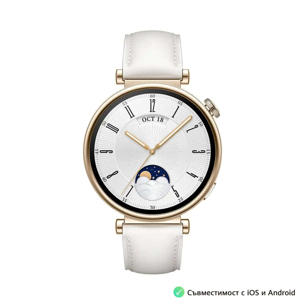 Huawei watch gt 4 okosóra, 41mm, fehér