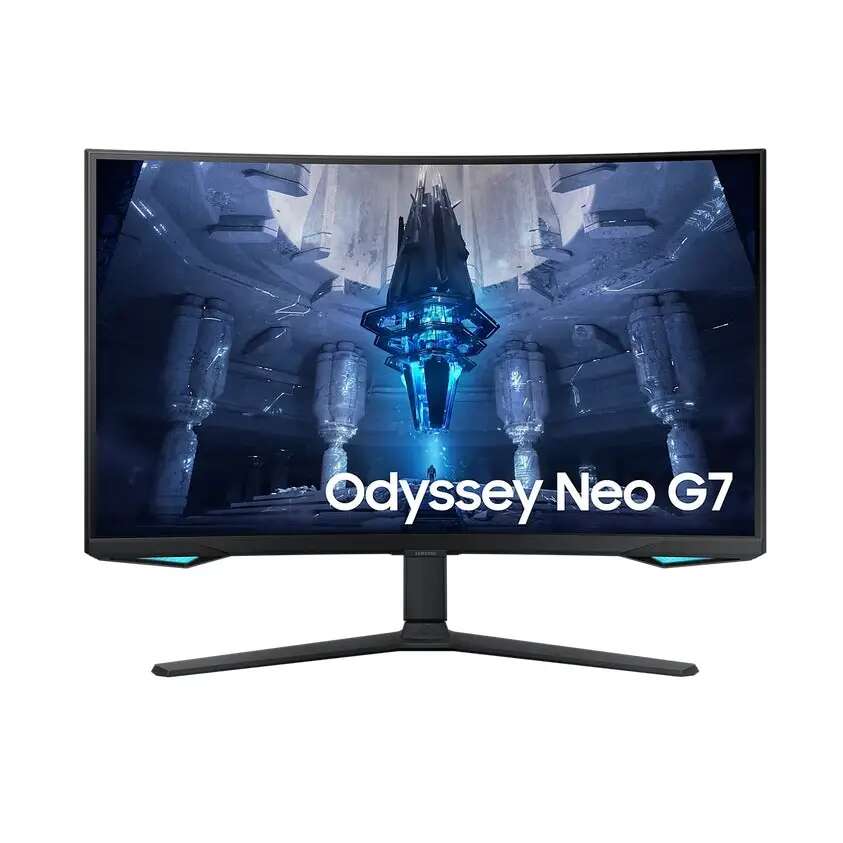 Samsung odyssey neo g7 g75nb gaming monitor, 32", 1000r ívelt kijelző, 1 ms gtg, quantum matrix technológia, fekete