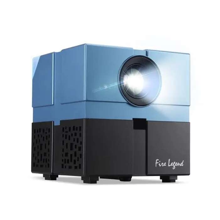 Aopen multimédiás projektor, qh12a, hordozható, lcd, 1280x720, 5500 led lm, hdmi, usb (a típusú), wifi, bluetooth, vezeték nélküli audio, kék/fekete