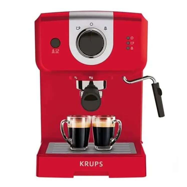 Krups pump xp320530 eszpresszógép, 1,5 literes, 15 bar, piros