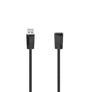 Hama USB 2.0 extension cable, 5 meter, black - USB Cable