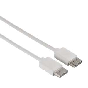Cablu DisplayPort Hama DP 1.2, 1,50 m, alb - Porturi Display