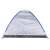 Springos camping tent, 210 x 240 cm, blue and white, front view