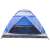 Springos camping tent, 210 x 240 cm, blue and white, interior view