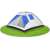 Springos camping tent, 210 x 240 cm, blue and white
