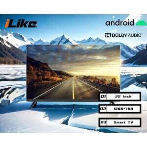 ILIKE 32-palcový HD Smart TV, 81cm Android Television, Smart TV, DLED displej, Netflix, Youtube