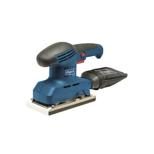 Scheppach ES 240 240W Electric Sander, blue and black, with dust bag