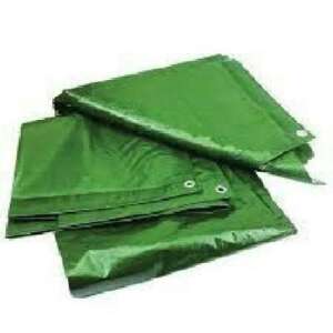 Ponyva vízálló gyűrűkkel, Avagro, 120 g/m2, 5 x 6 m, zöld színű, laminált AV678830