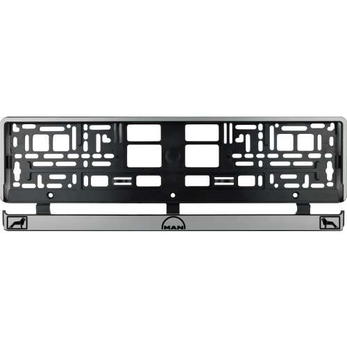 MAN ezüst rendszámtábla tartó, 2 db-os készlet