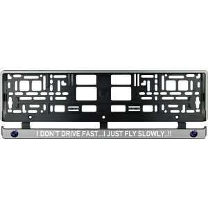 Set 2 bucati, suport numar inmatriculare argintiu BMW Drive