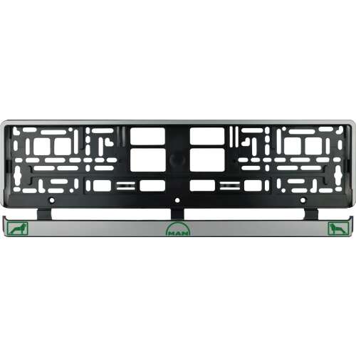 MAN rendszámtábla tartó, ezüst, 2 db-os készlet