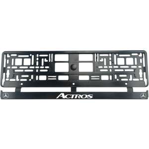 Mercedes Actros rendszámtábla tartó, fekete, 2 db-os készlet - Rendszámtábla tartó