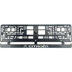 Set 2 bucati, suport numar inmatriculare Carbon, Citroen