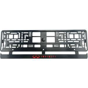 Infiniti II rendszámtartó, fekete, 2 db-os - Rendszámtábla tartó