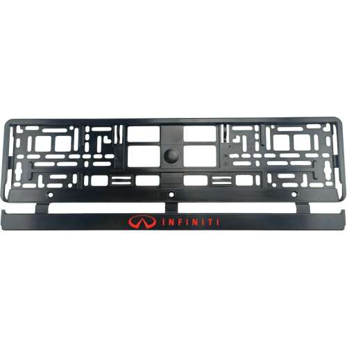 Infiniti II rendszámtartó, fekete, 2 db-os