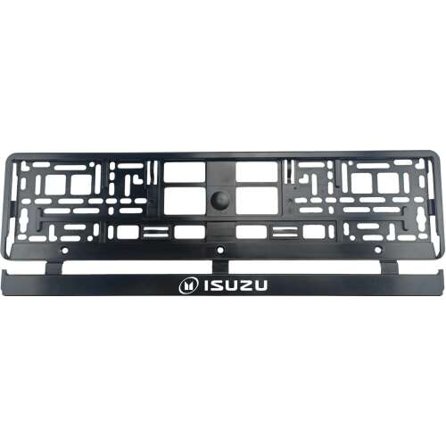 Isuzu rendszámtábla tartó, fekete, 2 db-os készlet