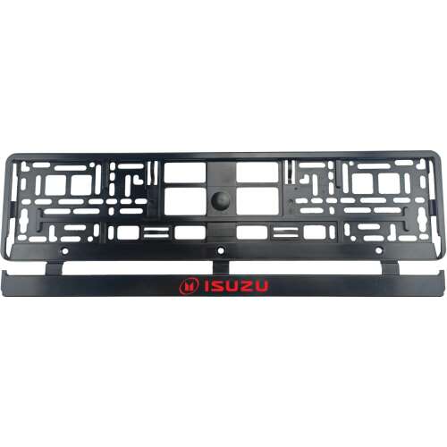Isuzu II rendszámtábla tartó, fekete, 2 db-os készlet