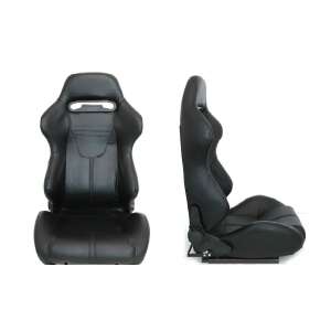 Fekete R-Look II Sport ülés műbőrben, elülső és oldalsó nézet - Autóülés