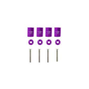 Purple hood lift kit for cars, 4 pieces, includes screws and washers - Vehicle connectors and fitting