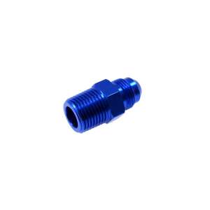 Blue aluminum AN8 to 1/2 NPT male adapter fitting - TurboWorks Vehicle connectors and fitting