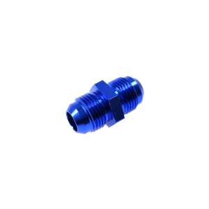 An8 Blue Aluminum Straight Hose Fitting - TurboWorks Vehicle connectors and fitting