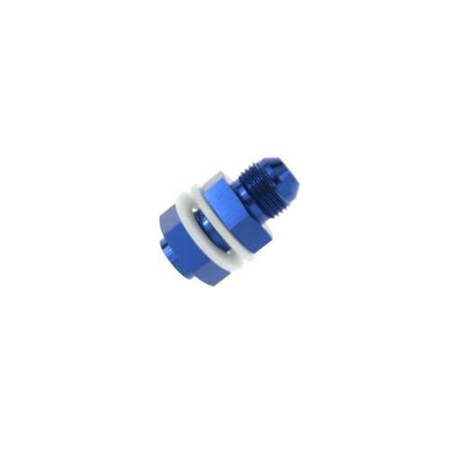 MPF119-08 AN8 Fuel Line Adapter, Blue Anodized Aluminum