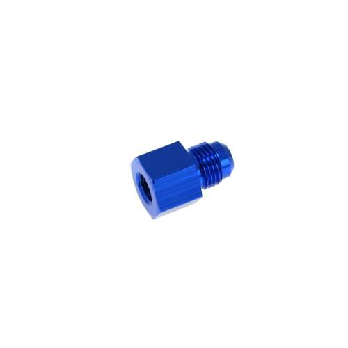 Blue aluminum 1/8NPT to AN6 adapter fitting