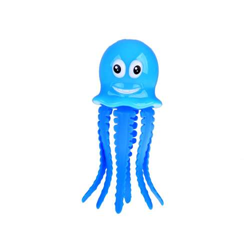 Blue light-up octopus bath toy for kids