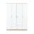 Miami gardróbszekrény 160x205 cm fehér-sonoma tölgy 101824081