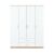 Miami gardróbszekrény 160x205 cm fehér-sonoma tölgy 101824081