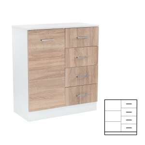 Miami Komód - 1 Ajtó, 4 Fiók - 80x92 cm