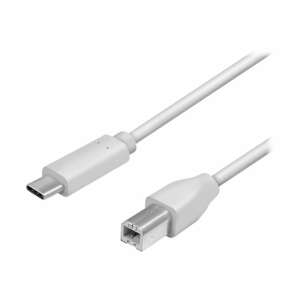 LogiLink USB-C to USB-B cable, 1 meter, white - Data Cable